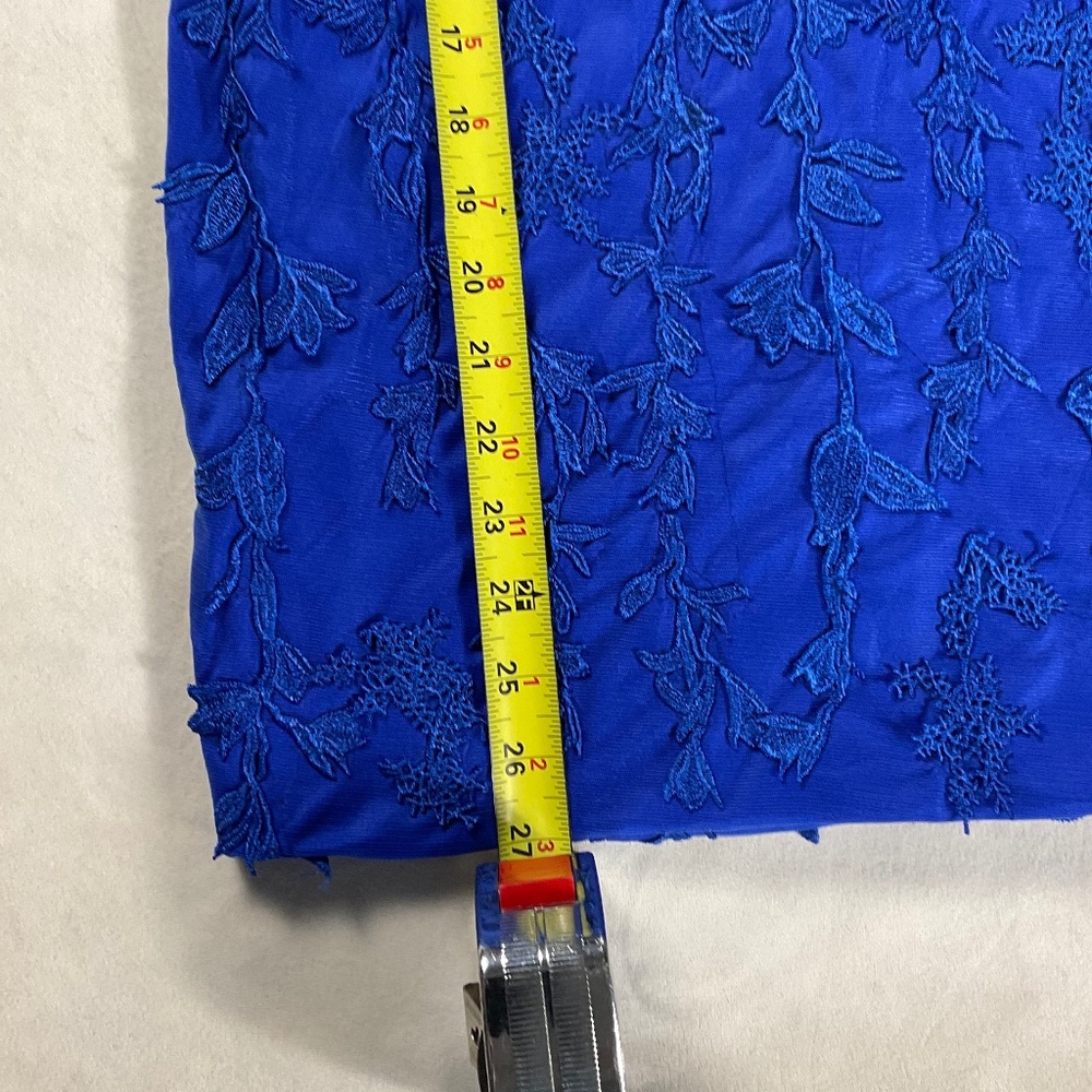 Never Worn Royal Blue Corset-Style Strapless Cocktail Dress Size 8 - Picture 7 of 10